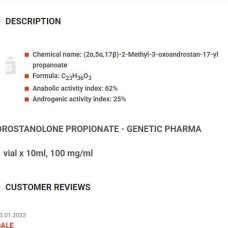 Drostanolone Propionate Genetic Labs